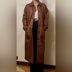 We The Free Brown Trench Coat